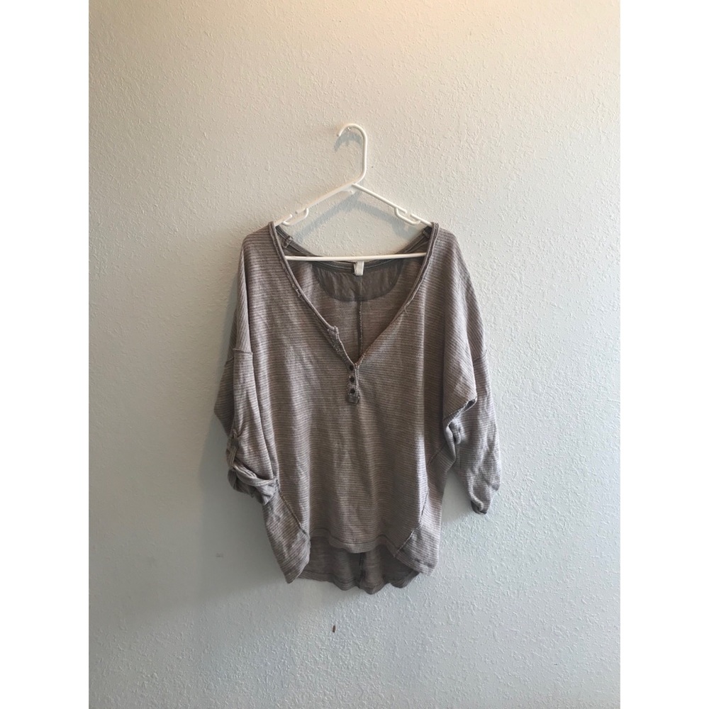Free people oversized long sleeve top